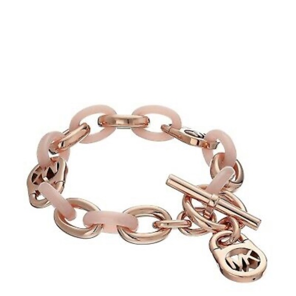 🎉Michael Kors Blush & Rose Gold Toggle Bracelet - Picture 3 of 7